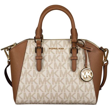 michael kors medium chain messenger vanilla signature bag|Ciara Medium Signature Logo Messenger Bag .